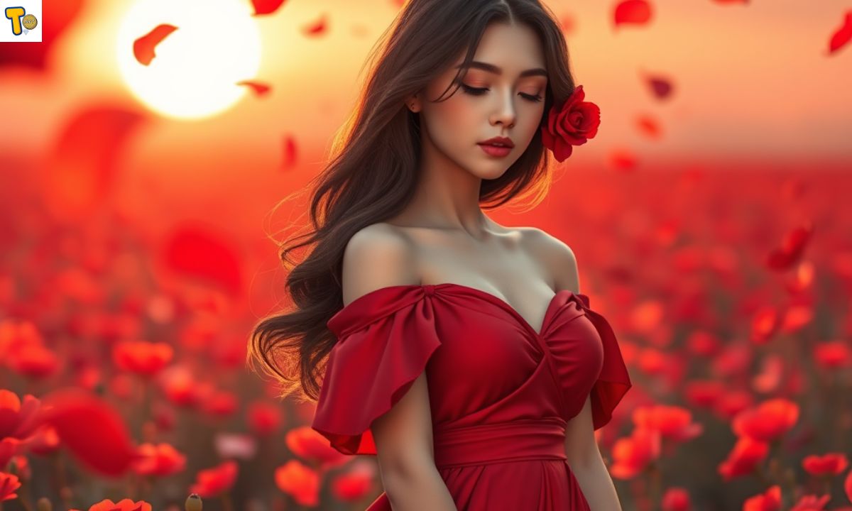Captions on Red Colour Bright Thoughts for Every Feeling
