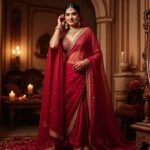 Indian Wedding Saree Captions: Weaving Love